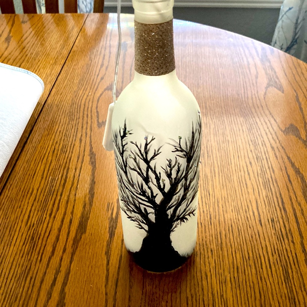 Handmade bottle lamp